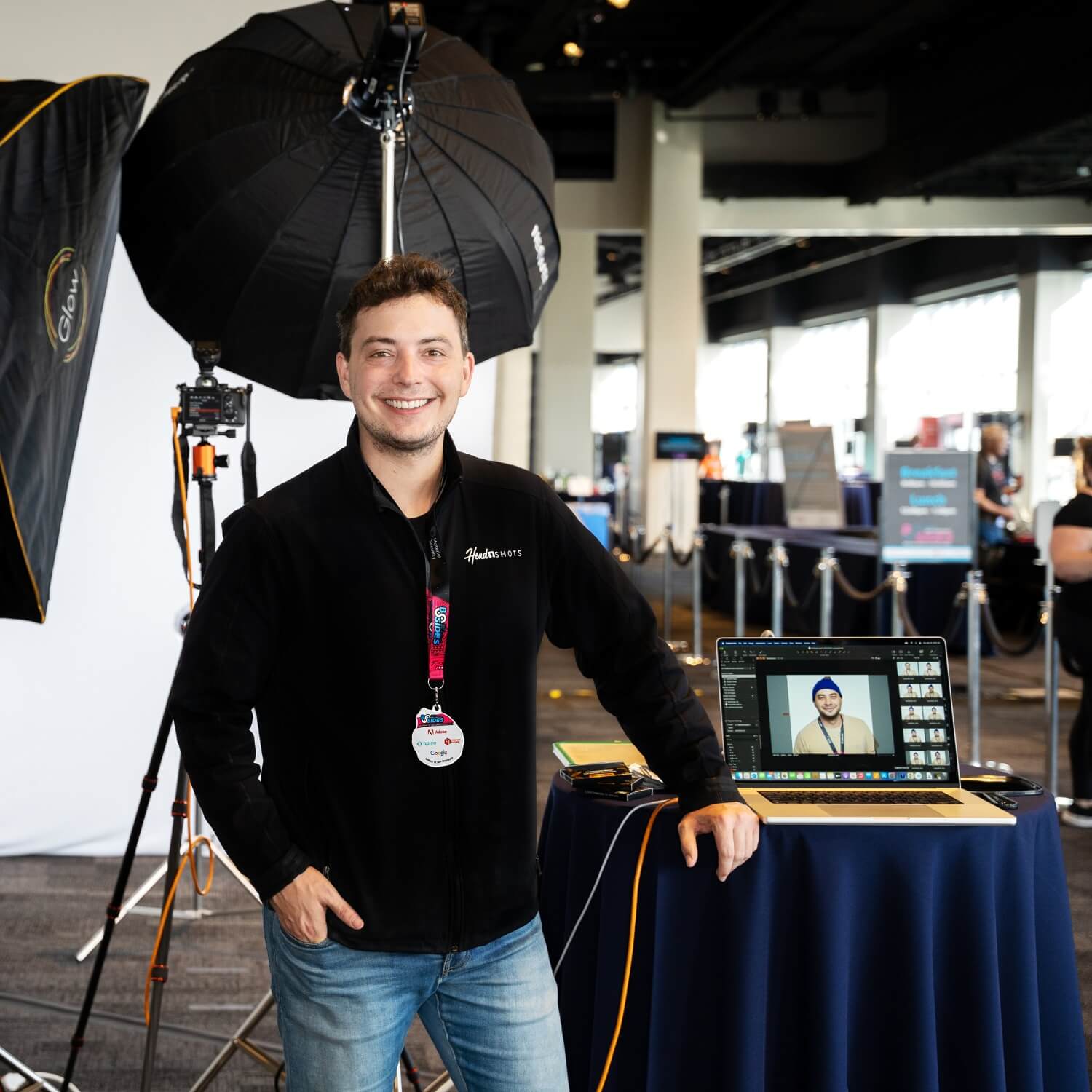 professional headshot booths for events